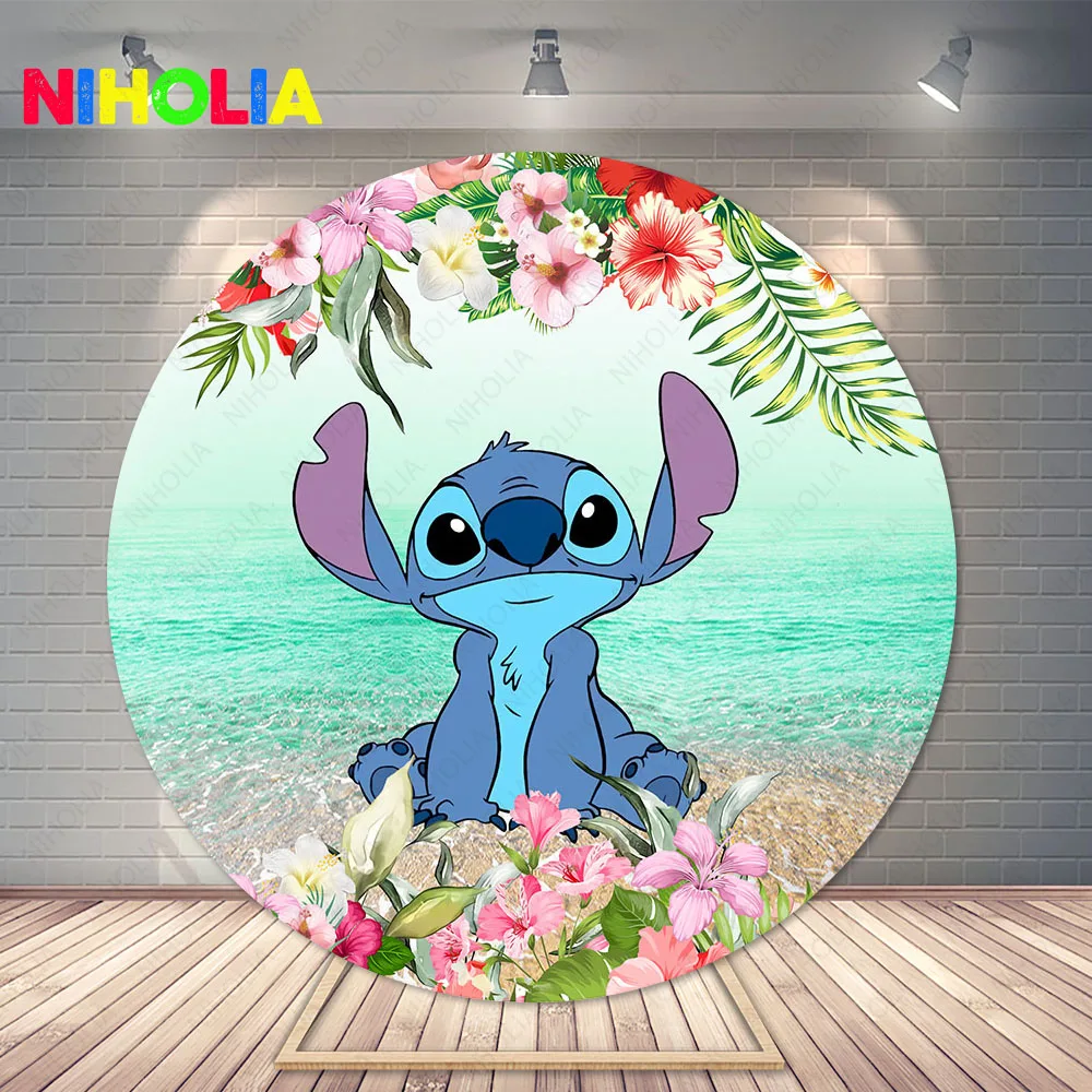 Lilo & Stitch Circle Backdrop Kids Birthday Party Decoration Flower Ocean Round Background Cover Photography Studio Booth Props
Lilo & Stitch Circle Backdrop Kids Birthday Party Decoration Flower Ocean Round Background Cover Photography Studio Booth Props