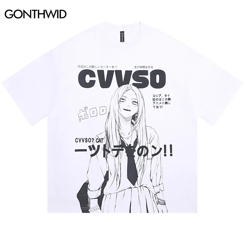 Harajuku T Shirt Streetwear Hip Hop Japanese Anime Cartoon Girl Graphic Print Tshirt Men Women Summer Fashion Oversize Shirt Top
Harajuku T Shirt Streetwear Hip Hop Japanese Anime Cartoon Girl Graphic Print Tshirt Men Women Summer Fashion Oversize Shirt Top