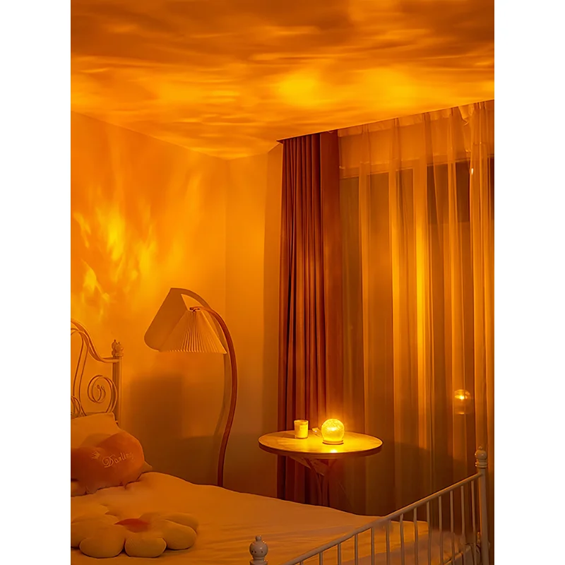 New Water Ripple Projector Night Light Crystal Mood Lamp Decoration Home Houses Bedroom Aesthetic Christmas Gift Sunset Lights
New Water Ripple Projector Night Light Crystal Mood Lamp Decoration Home Houses Bedroom Aesthetic Christmas Gift Sunset Lights