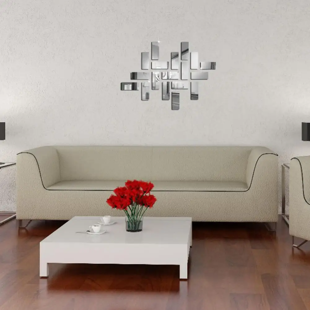 Mirror Sticker Smooth Surface Acrylic Fashion Mirror Brick Wall Sticker Room Decoration Rectangle 3D Sticker Home Supplies
Mirror Sticker Smooth Surface Acrylic Fashion Mirror Brick Wall Sticker Room Decoration Rectangle 3D Sticker Home Supplies