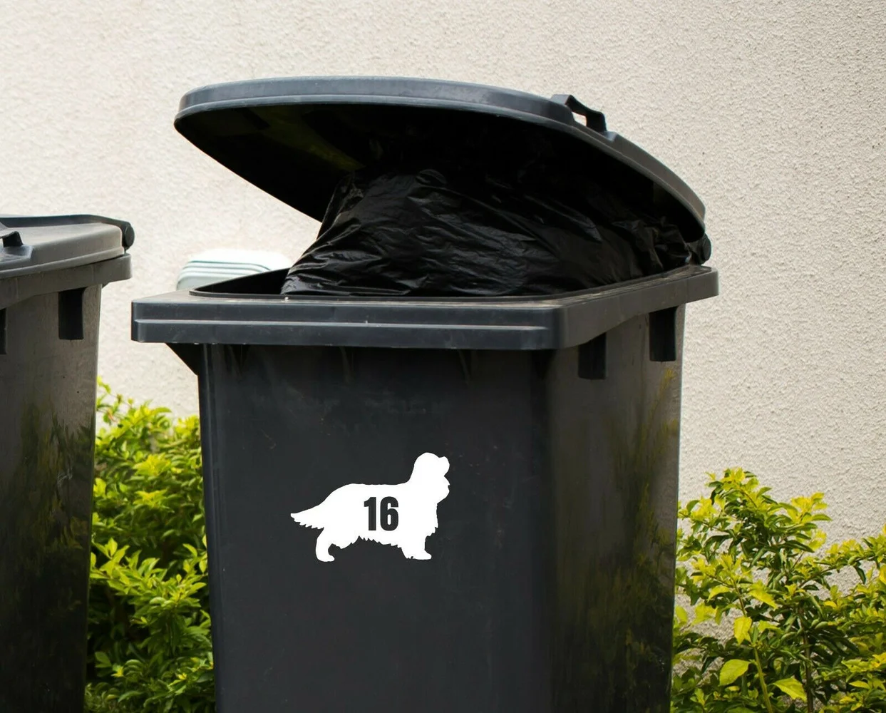 3 x Wheelie Bin номера, наклейка с номером дома, собака, много цветов 
3 x Wheelie Bin номера, наклейка с номером дома, собака, много цветов