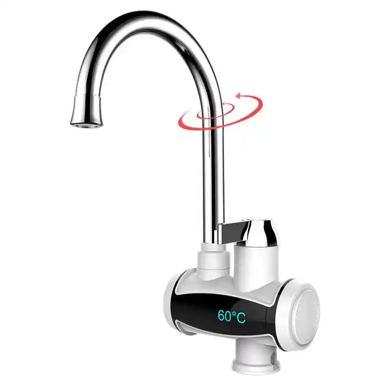 Instant Electric Heating Tap Faucet Kitchen Tankless Instantaneous Hot Water Heater Bathroom Temperature Display 3000W EU 
Instant Electric Heating Tap Faucet Kitchen Tankless Instantaneous Hot Water Heater Bathroom Temperature Display 3000W EU