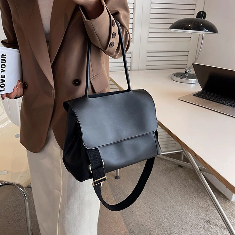 New Vintage Fashion Colors PU Leather Tote Women's Handbags Purses Wide Straps Bag Bags Women Shoulder Crossbody Bags
New Vintage Fashion Colors PU Leather Tote Women's Handbags Purses Wide Straps Bag Bags Women Shoulder Crossbody Bags