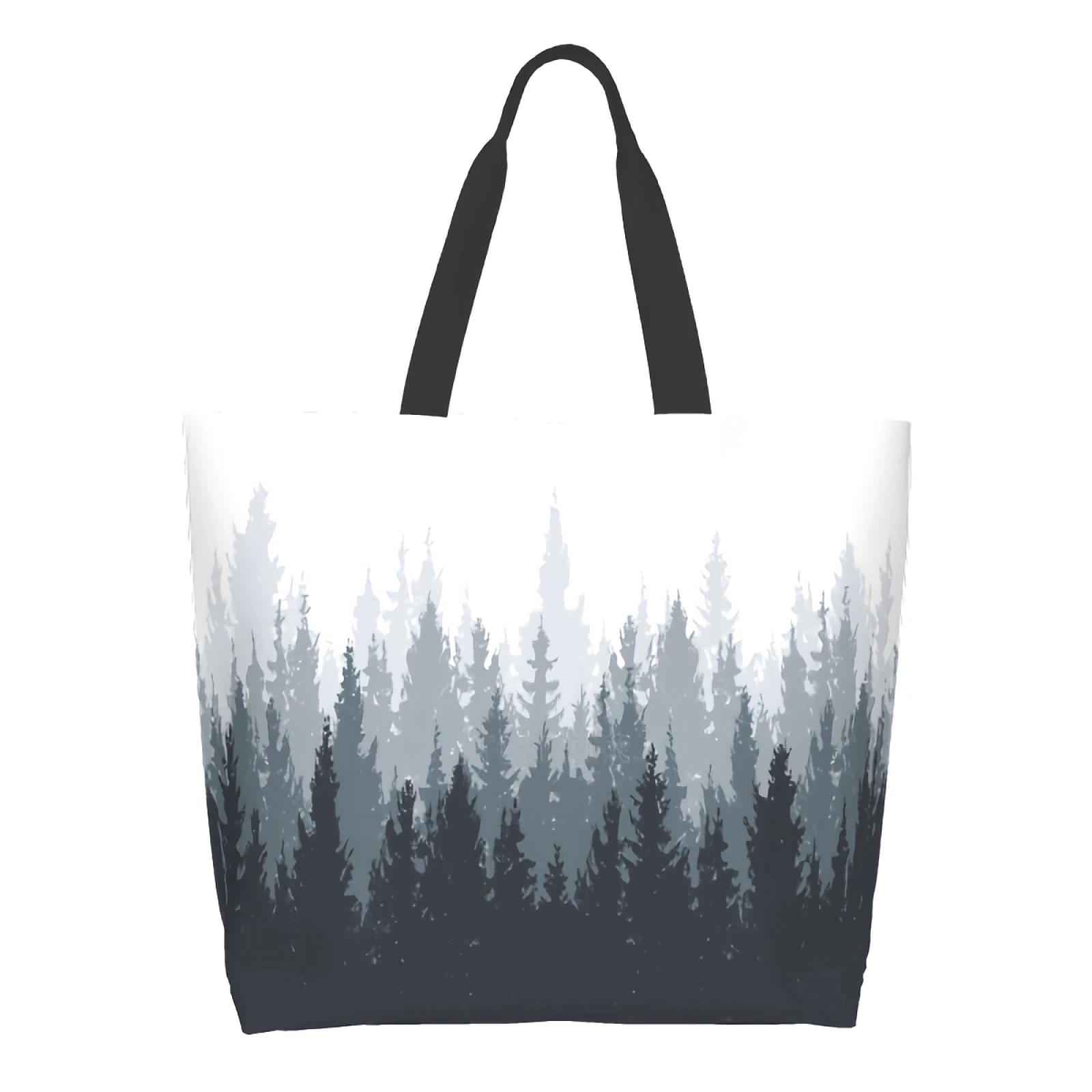 Gray Winter Woods Landscape Reusable Tote Bag Shopping Travel Storage Tote Lightweight Washable Shoulder Bags Handbag
Gray Winter Woods Landscape Reusable Tote Bag Shopping Travel Storage Tote Lightweight Washable Shoulder Bags Handbag