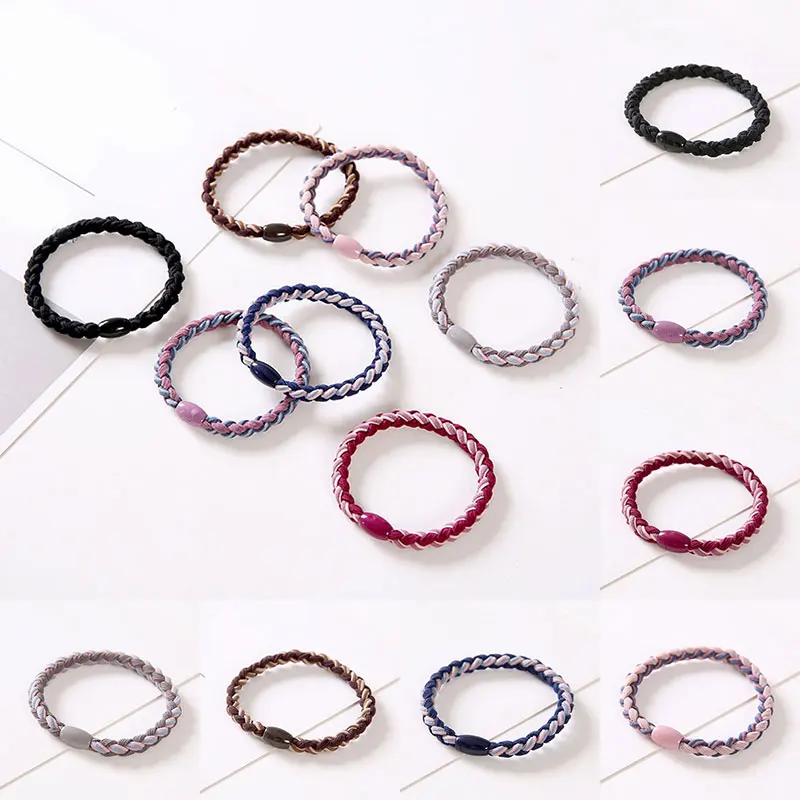 5pcs Weave Elastic Hair Bands Two-Color Twist Braid Hair Ring Lady Checked Thick Head Rope For Bracelet Hair Clip Accessories
5pcs Weave Elastic Hair Bands Two-Color Twist Braid Hair Ring Lady Checked Thick Head Rope For Bracelet Hair Clip Accessories