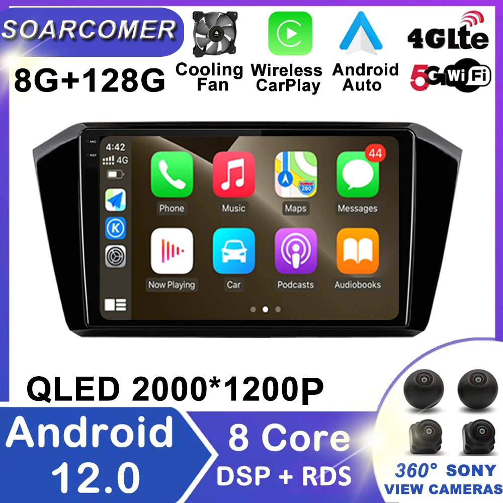 Android 12 Car Radio Multimedia Player For VW Passat b8 2015 - 2020 Autoradio GPS Navigation Wireless Carplay QLED 4G
Android 12 Car Radio Multimedia Player For VW Passat b8 2015 - 2020 Autoradio GPS Navigation Wireless Carplay QLED 4G