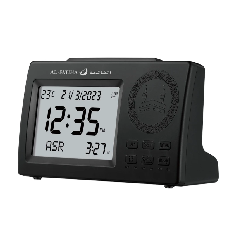Muslim Prayer Alarm Clock Azan Backlight LED Display Desk Clock for Prayers with Reminder Hijri Gregorian Drop Shipping
Muslim Prayer Alarm Clock Azan Backlight LED Display Desk Clock for Prayers with Reminder Hijri Gregorian Drop Shipping