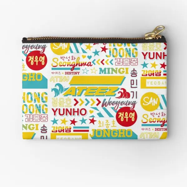 Ateez Collage Zipper Pouches Pocket Packaging Cosmetic Panties Women Men Key Money Storage Socks Small Bag Pure Coin Wallet
Ateez Collage Zipper Pouches Pocket Packaging Cosmetic Panties Women Men Key Money Storage Socks Small Bag Pure Coin Wallet