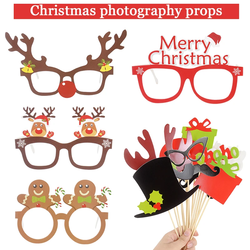 Christmas Photo Booth Props Cartoon Santa Elk Xmas Tree Pattern Paper GlassesChristmas Party DIY Funny Decoration PhotoBooth
Christmas Photo Booth Props Cartoon Santa Elk Xmas Tree Pattern Paper GlassesChristmas Party DIY Funny Decoration PhotoBooth