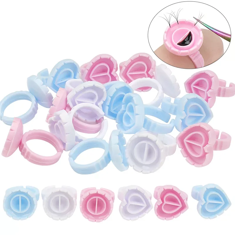 PCS Disposable Heart-shaped Glue Ring Eyelashes Extension Tattoo Pigment Holder Pallet MakeUp Nail Art Adhesibve Holder Tool
PCS Disposable Heart-shaped Glue Ring Eyelashes Extension Tattoo Pigment Holder Pallet MakeUp Nail Art Adhesibve Holder Tool
