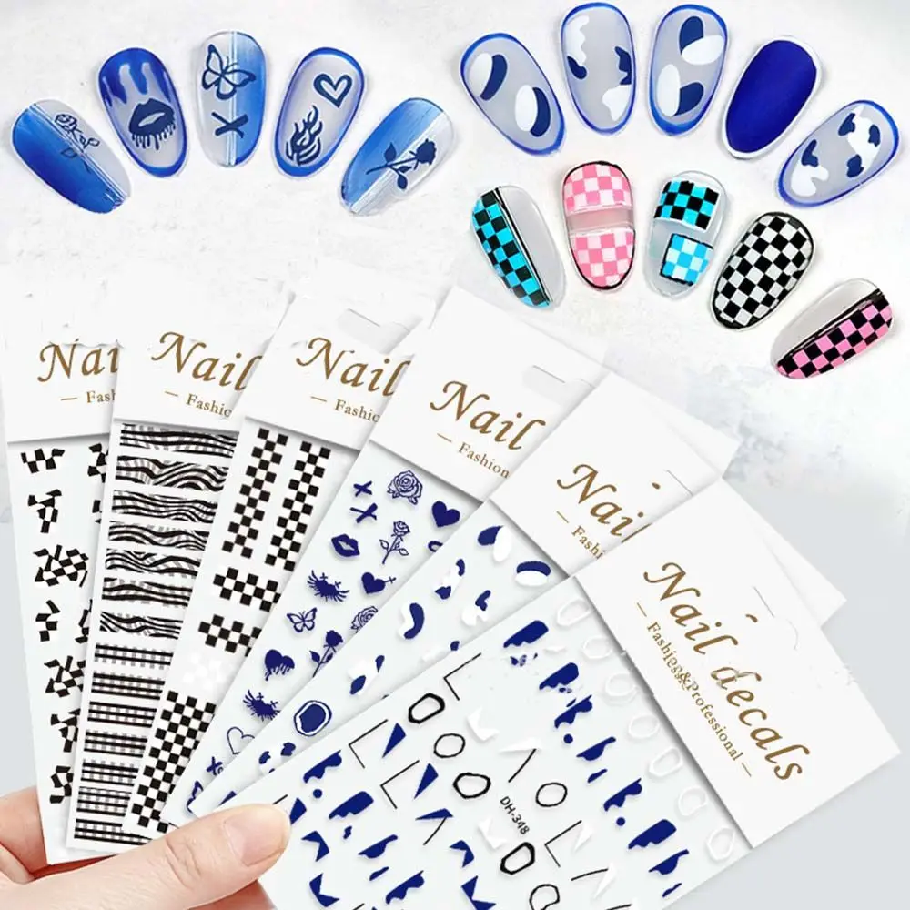 Classic Plaid Zebra Pattern Nail Art Sticker Love Heart Flower Pattern Nail Stickers Trendy Checkerboard Nail Art Stickers
Classic Plaid Zebra Pattern Nail Art Sticker Love Heart Flower Pattern Nail Stickers Trendy Checkerboard Nail Art Stickers