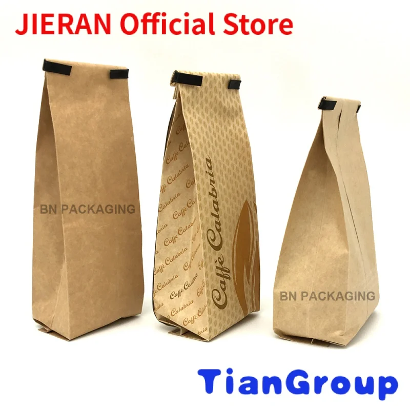 china factory direct reusable high capacity brown kraft paper coffee bag with tin tie
china factory direct reusable high capacity brown kraft paper coffee bag with tin tie