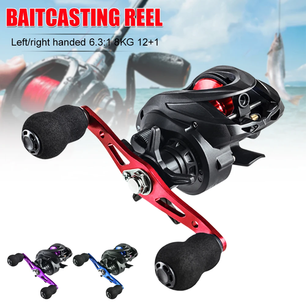 Baitcasting Fishing Reel 8KG Max Drag Fishing Reel 6.3:1 High Speed Wheel Magnetic Brake System Fishing Pesca Bait Casting Reel
Baitcasting Fishing Reel 8KG Max Drag Fishing Reel 6.3:1 High Speed Wheel Magnetic Brake System Fishing Pesca Bait Casting Reel