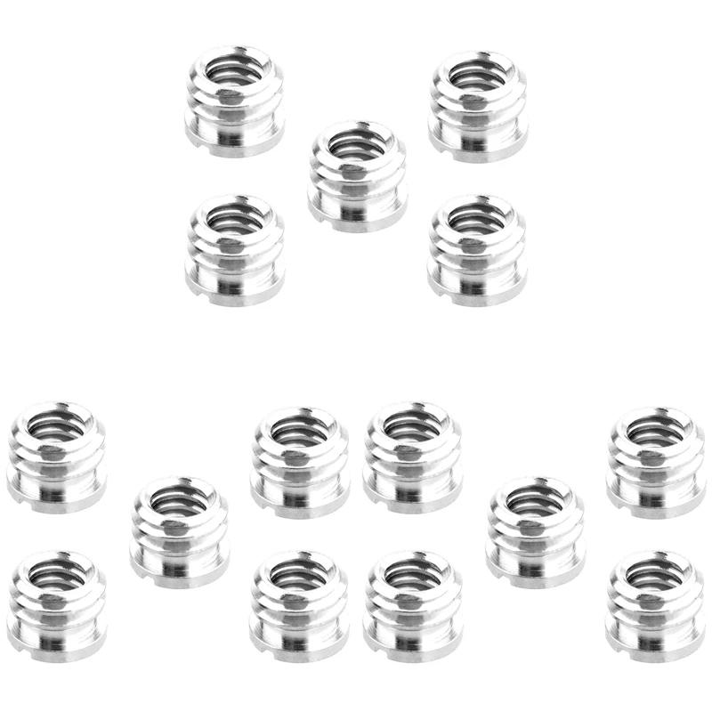 

15 Pack 1/4 Inch To 3/8 Inch Convert Screw Standard Adapter Reducer Bushing Converter For DSLR Camera Camcorder Tripod