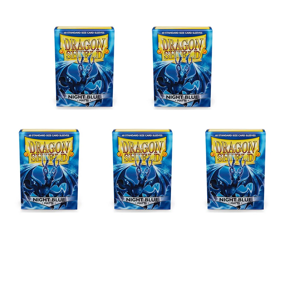 5 упаковок чехлов для карт Dragon Shield 60CT Ночная синяя матовая стандартная Накладка для карт стандартного размера для TCG/Star Reals настольных игр
5 упаковок чехлов для карт Dragon Shield 60CT Ночная синяя матовая стандартная Накладка для карт стандартного размера для TCG/Star Reals настольных игр