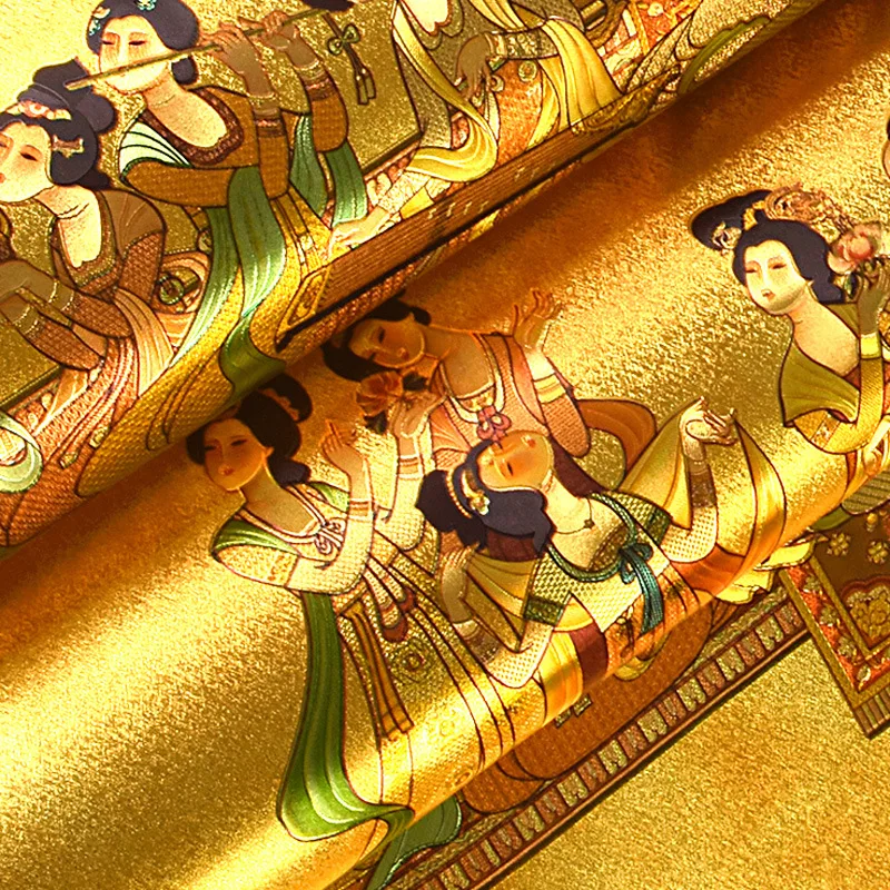 Gold Foil Golden Yellow Wallpaper Reflective Living Room New Chinese Classical Zen Wallpaper Wall Papers Home Decor
Gold Foil Golden Yellow Wallpaper Reflective Living Room New Chinese Classical Zen Wallpaper Wall Papers Home Decor