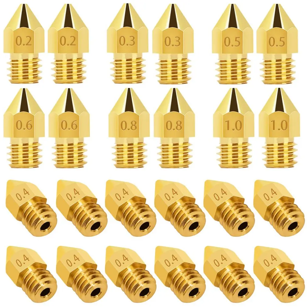 Brass Nozzles 3D Printer Accessories Mk8 Pointed Brass Nozzle Surface Lettering Printing Accessories
Brass Nozzles 3D Printer Accessories Mk8 Pointed Brass Nozzle Surface Lettering Printing Accessories