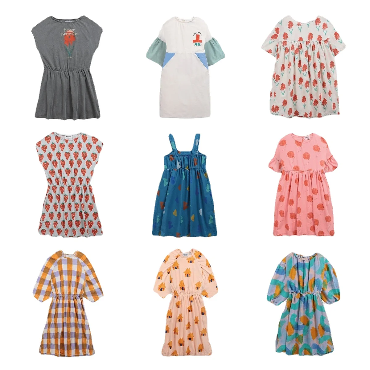 Girls Dress 2022SS Spring and Summer Kid Short-sleeved Cartoon Pattern Print Suspender Dress Princess Ins Children's DRESS
Girls Dress 2022SS Spring and Summer Kid Short-sleeved Cartoon Pattern Print Suspender Dress Princess Ins Children's DRESS