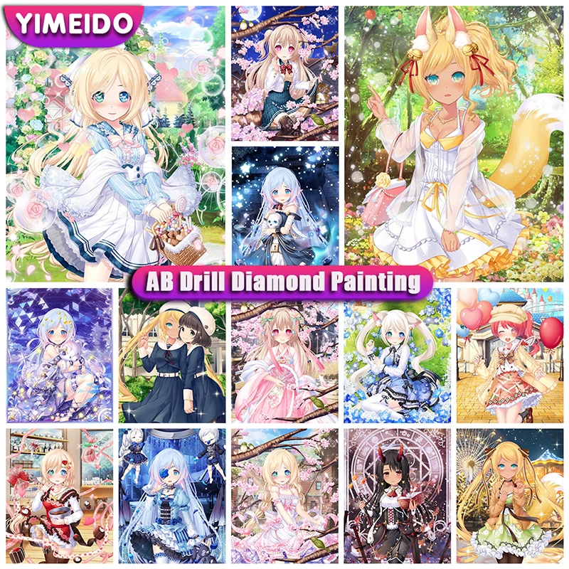 Алмазная живопись YIMEIDO AB, Набор для вышивки крестиком, девушка 5D, сумка на молнии, алмазная вышивка, мультяшная картина стразы, домашний деко...
Алмазная живопись YIMEIDO AB, Набор для вышивки крестиком, девушка 5D, сумка на молнии, алмазная вышивка, мультяшная картина стразы, домашний деко...