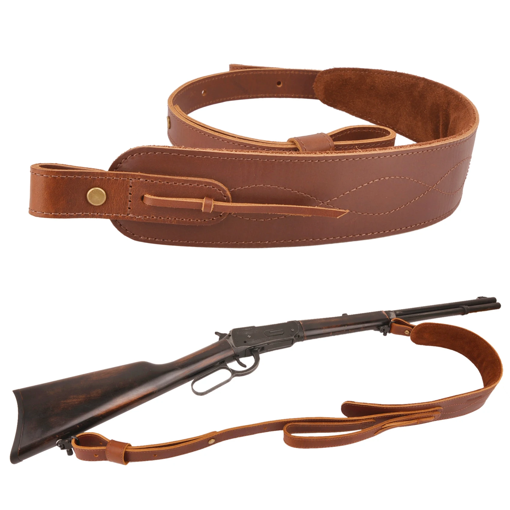 Genuine Leather Rifle Sling Gun Shoulder Adjustable Belt for Hunting Outdoor Tactical Shotgun Sling Strap Shotgun
Genuine Leather Rifle Sling Gun Shoulder Adjustable Belt for Hunting Outdoor Tactical Shotgun Sling Strap Shotgun