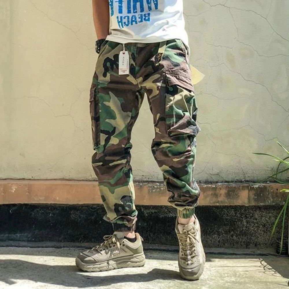 

Streetwear Casual Trousersmen Harajuku Pants Camoufage Fashion Male Joggers Camo Tactical Military Cargo American