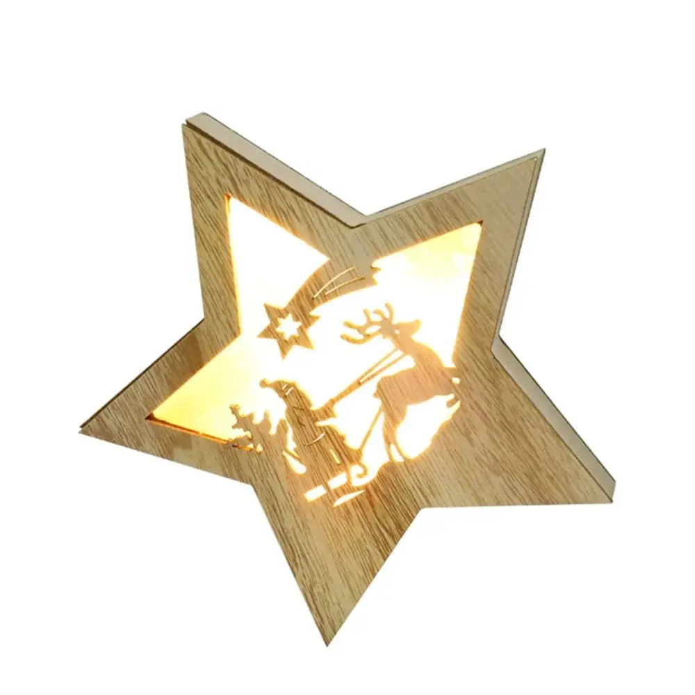 Pentagram Pendant Wooden Xmas Decor Door Christmas Star Hanging LED Desk Topper
Pentagram Pendant Wooden Xmas Decor Door Christmas Star Hanging LED Desk Topper