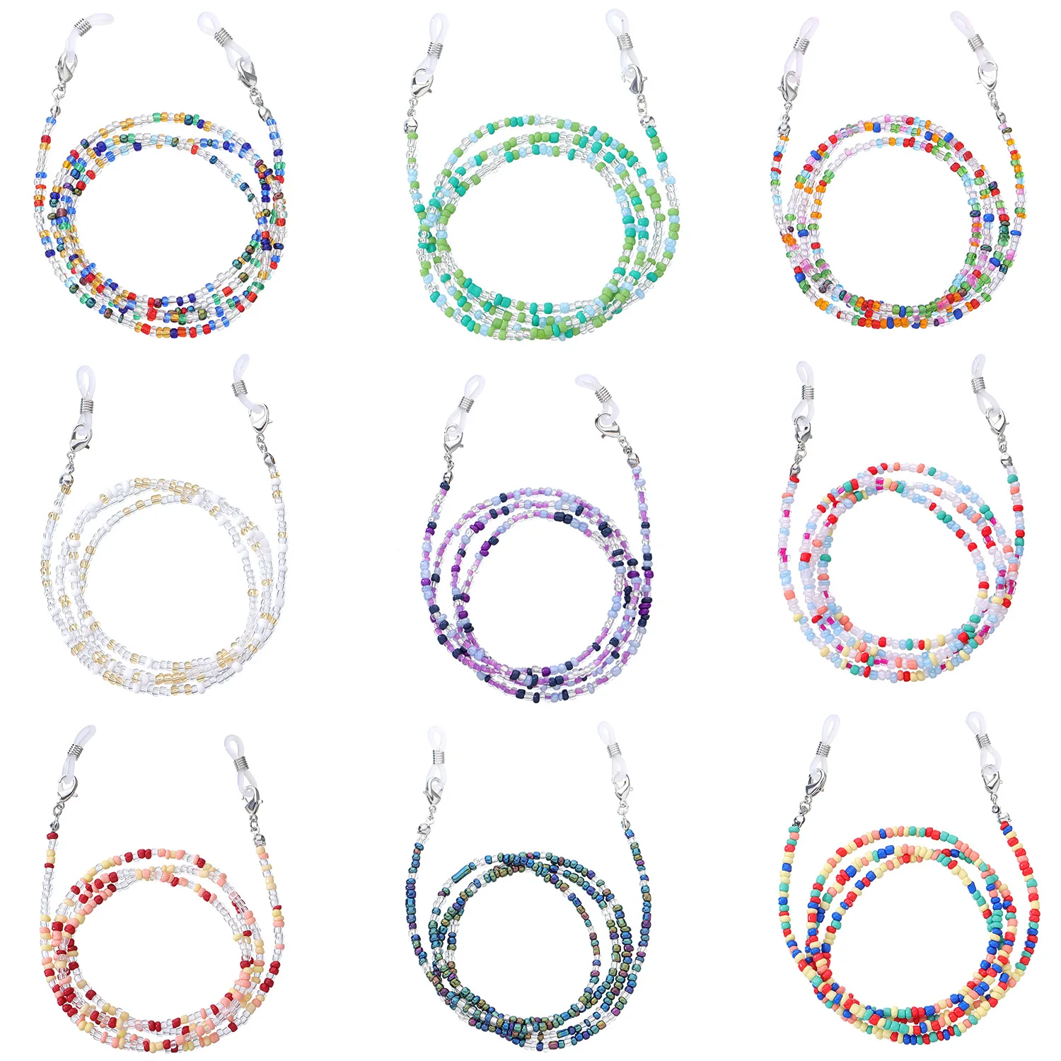 Bohemian Colored Mask Strap Beaded Glasses Chains Women Face Mask Lanyard Anti Slip Women's Neck Chain For Eyeglass Sunglasses
Bohemian Colored Mask Strap Beaded Glasses Chains Women Face Mask Lanyard Anti Slip Women's Neck Chain For Eyeglass Sunglasses