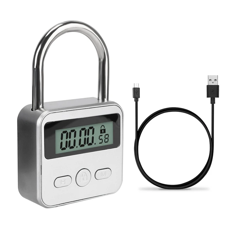 ЖК-дисплей Электронный таймер переключатель USB Перезаряжаемый таймер висячий электронный таймер для путешествий-Серебристый
ЖК-дисплей Электронный таймер переключатель USB Перезаряжаемый таймер висячий электронный таймер для путешествий-Серебристый