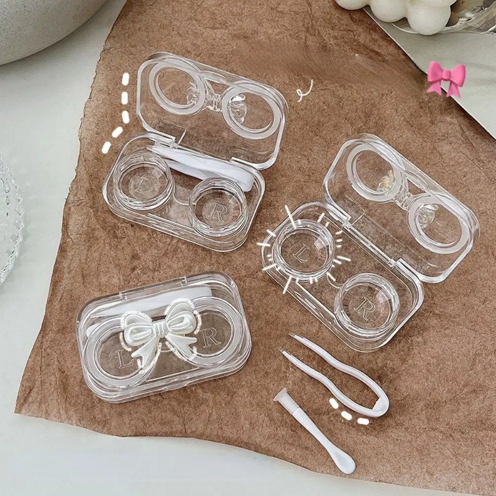 Transparent Travel Accessaries Lens Nursing Tool Bow Contact Lens Case Lens Holder Lens Container Lens Storage Box
Transparent Travel Accessaries Lens Nursing Tool Bow Contact Lens Case Lens Holder Lens Container Lens Storage Box