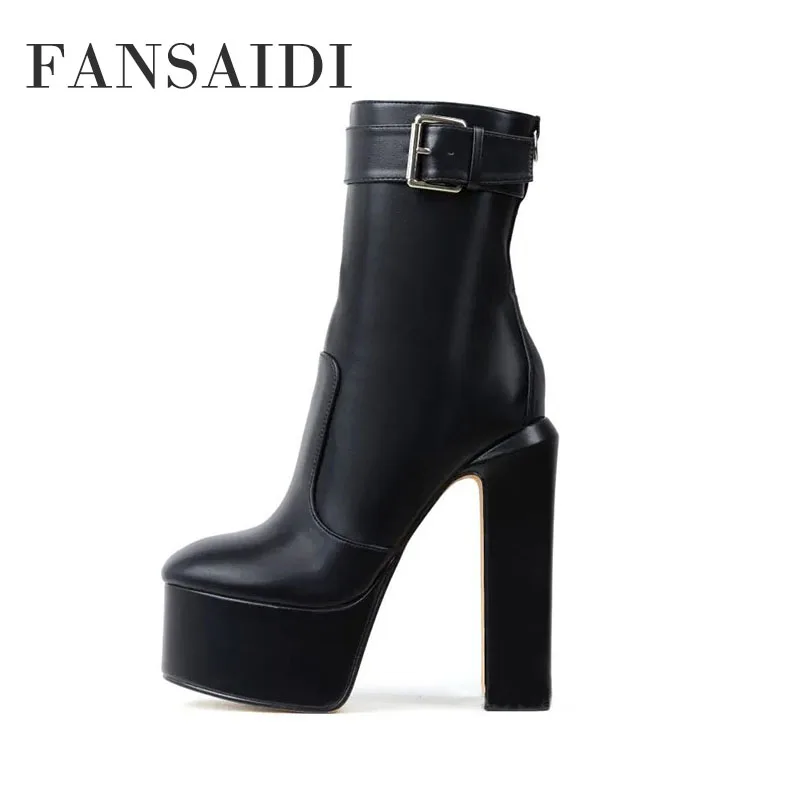 FANSAIDI 2022 Women Fashion Winter Zipper White Platform Ankle Boots Goth Platform Pure Color Matin Female Boots Big Size 41 42
FANSAIDI 2022 Women Fashion Winter Zipper White Platform Ankle Boots Goth Platform Pure Color Matin Female Boots Big Size 41 42