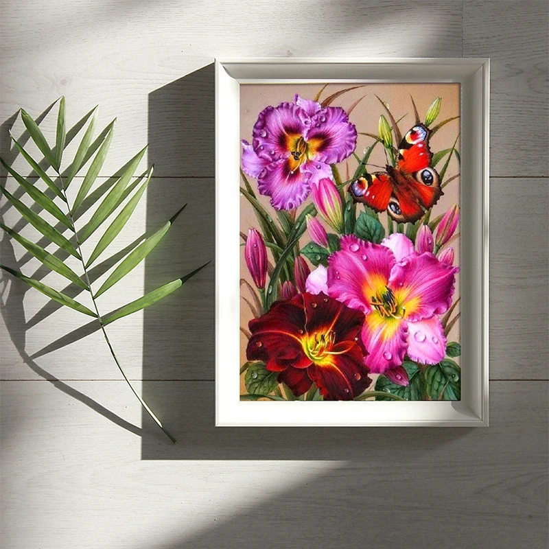5D DIY Diamond Painting Flower Butterfly Full Diamond Embroidery Wall Painting Cross Stitch Living Room Modern Art Home Decor
5D DIY Diamond Painting Flower Butterfly Full Diamond Embroidery Wall Painting Cross Stitch Living Room Modern Art Home Decor