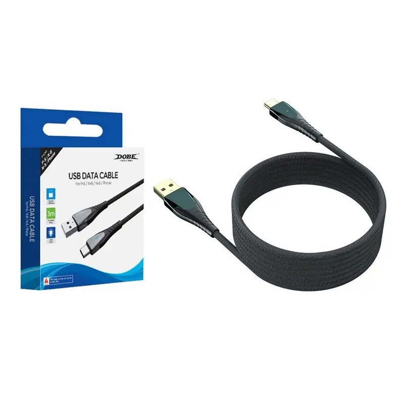 3M Charging Cable ForPS5 Gamepad Controller USB Type C Data Charging Cable With LED Indicator ForPS5 OrXBOX Series Accessories
3M Charging Cable ForPS5 Gamepad Controller USB Type C Data Charging Cable With LED Indicator ForPS5 OrXBOX Series Accessories