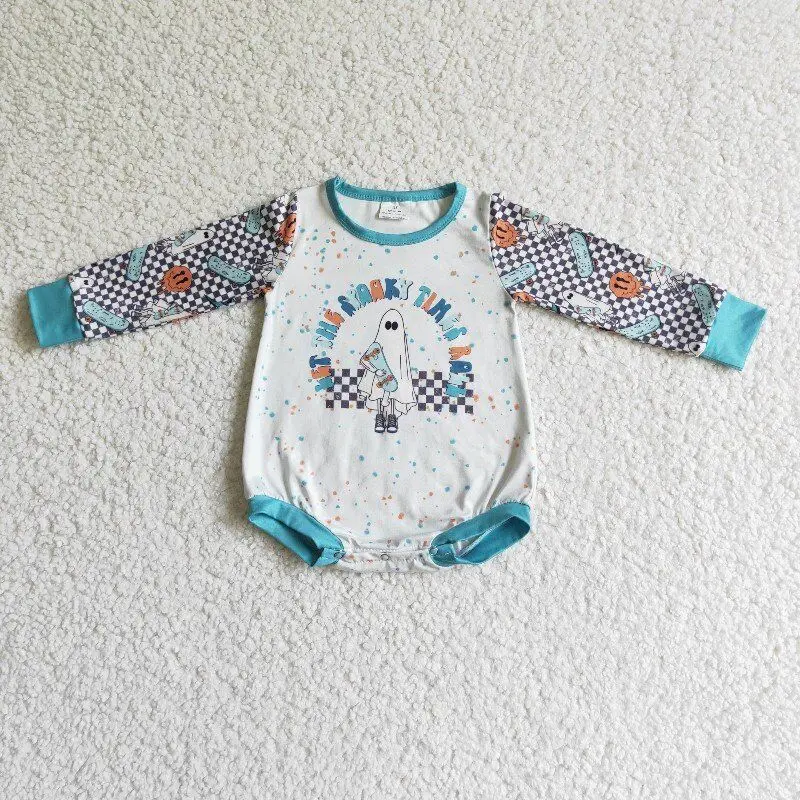 2022 Boutique ghost pattern long sleeve button design 100% cotton autumn winter infant kids clothing girls romper wholesale
2022 Boutique ghost pattern long sleeve button design 100% cotton autumn winter infant kids clothing girls romper wholesale