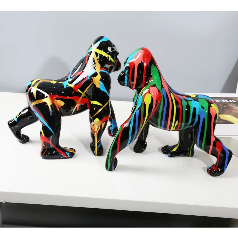 Creative Painted Shower Color Gorilla Creative Decor Crafts Home Entrance Wine Cabinet TV Cabinet Gift Christmas Decorations
Creative Painted Shower Color Gorilla Creative Decor Crafts Home Entrance Wine Cabinet TV Cabinet Gift Christmas Decorations