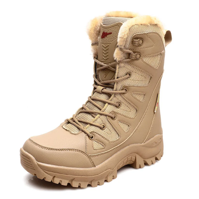 New Warm Plush Snow Boots Men Lace Up Casual High Top Men's Boots Waterproof Winter Boots Anti-Slip Ankle Boots Army Work Boots
New Warm Plush Snow Boots Men Lace Up Casual High Top Men's Boots Waterproof Winter Boots Anti-Slip Ankle Boots Army Work Boots