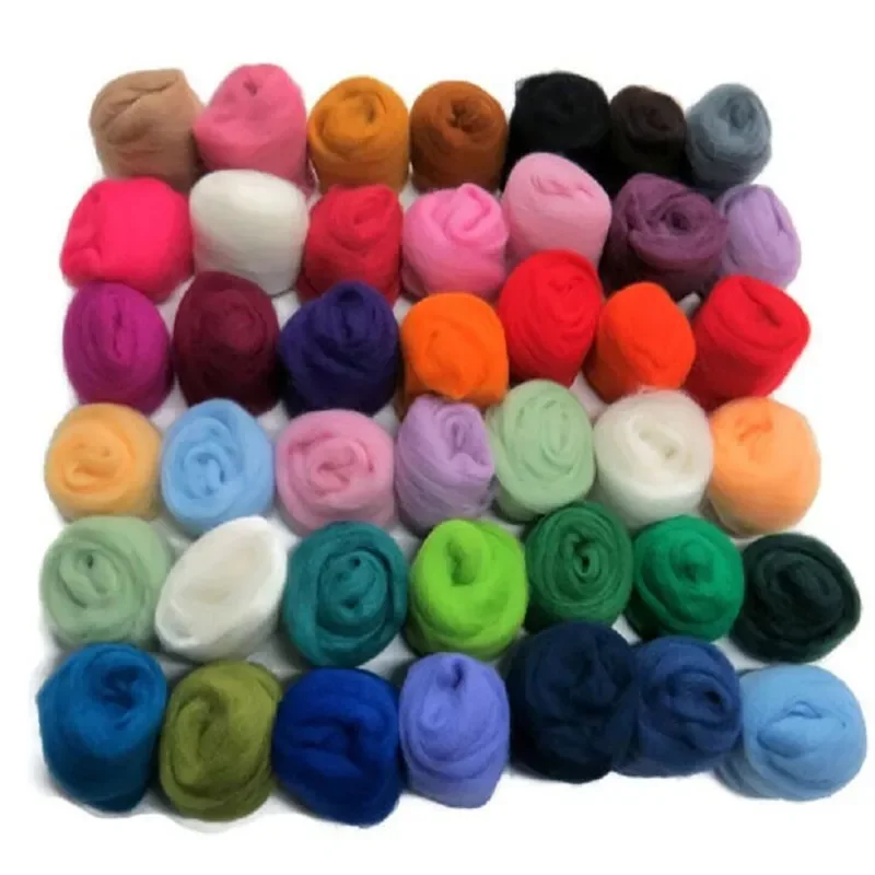 Arrival 86 colors 5g/10g/20g/50g/100g Felting Wool Fibre Felt Fabric Felt Craft Toys Felting Wool Handmade Felting Craft
Arrival 86 colors 5g/10g/20g/50g/100g Felting Wool Fibre Felt Fabric Felt Craft Toys Felting Wool Handmade Felting Craft
