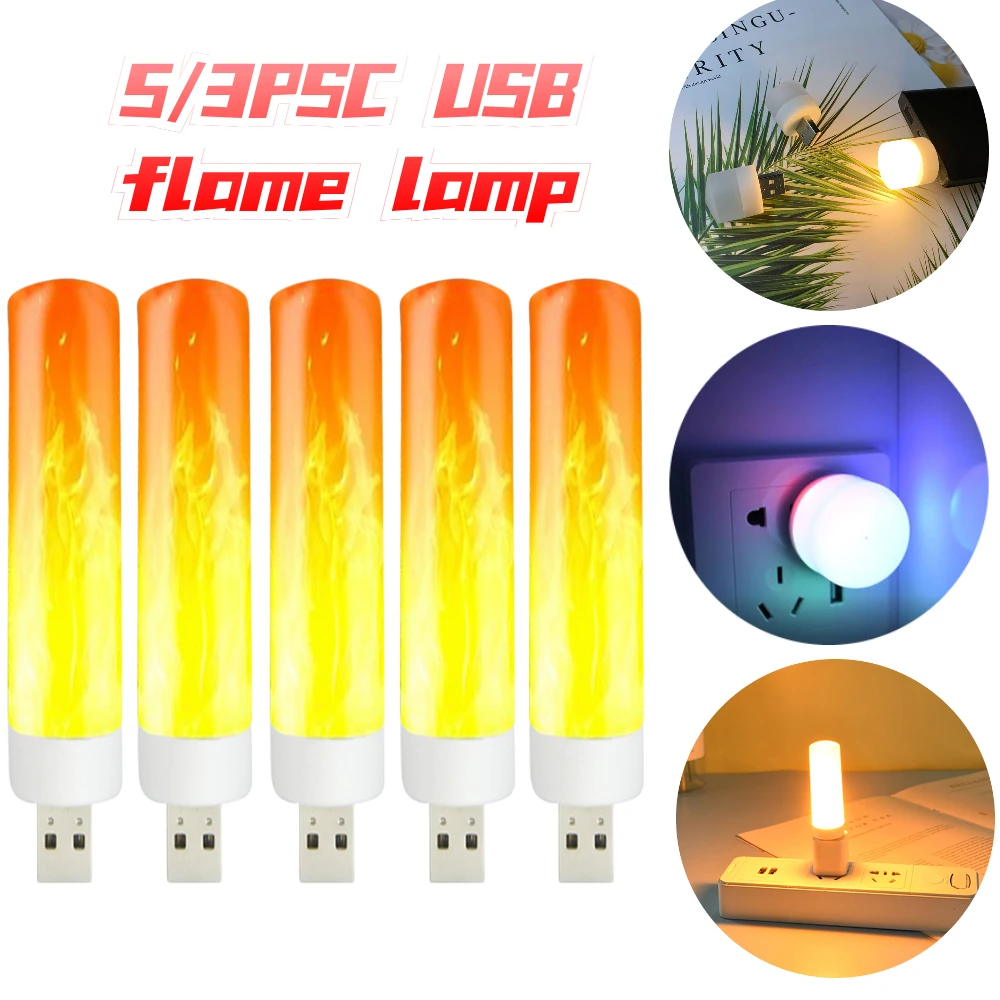5/3PCS LED Flame Lamp Mini Usb LED Light Plug Lamp Computer Mobile Power Charging Small Book Lamps Eye Protection Reading Light
5/3PCS LED Flame Lamp Mini Usb LED Light Plug Lamp Computer Mobile Power Charging Small Book Lamps Eye Protection Reading Light