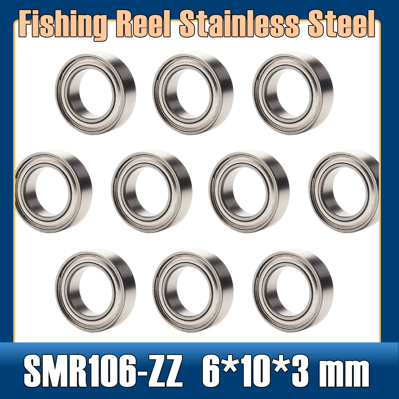 SMR106ZZ Bearing 6*10*3 mm ( 10 PCS ) Stainless Steel Ball Bearings Shielded SMR106Z SMR106 Z ZZ
SMR106ZZ Bearing 6*10*3 mm ( 10 PCS ) Stainless Steel Ball Bearings Shielded SMR106Z SMR106 Z ZZ
