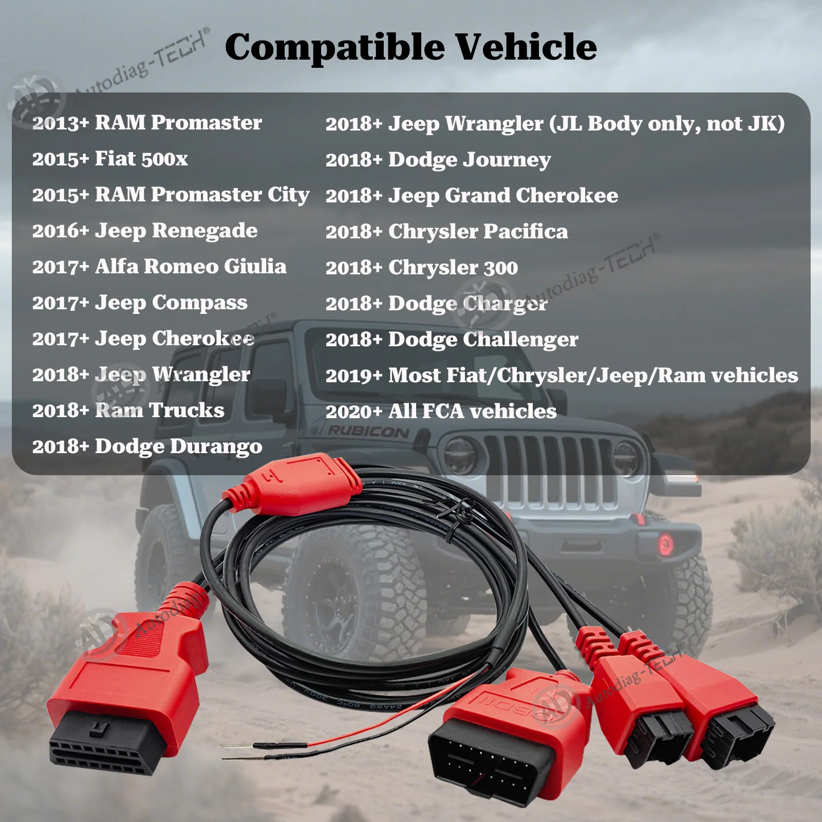Адаптер FCA 12+8 SGW для Chrysler Fiat/Jeep/RAM/Dodge, разъем диагностического инструмента OBD2 с CAN FD, совместимый AlfaOBD/JSCAN
Адаптер FCA 12+8 SGW для Chrysler Fiat/Jeep/RAM/Dodge, разъем диагностического инструмента OBD2 с CAN FD, совместимый AlfaOBD/JSCAN
