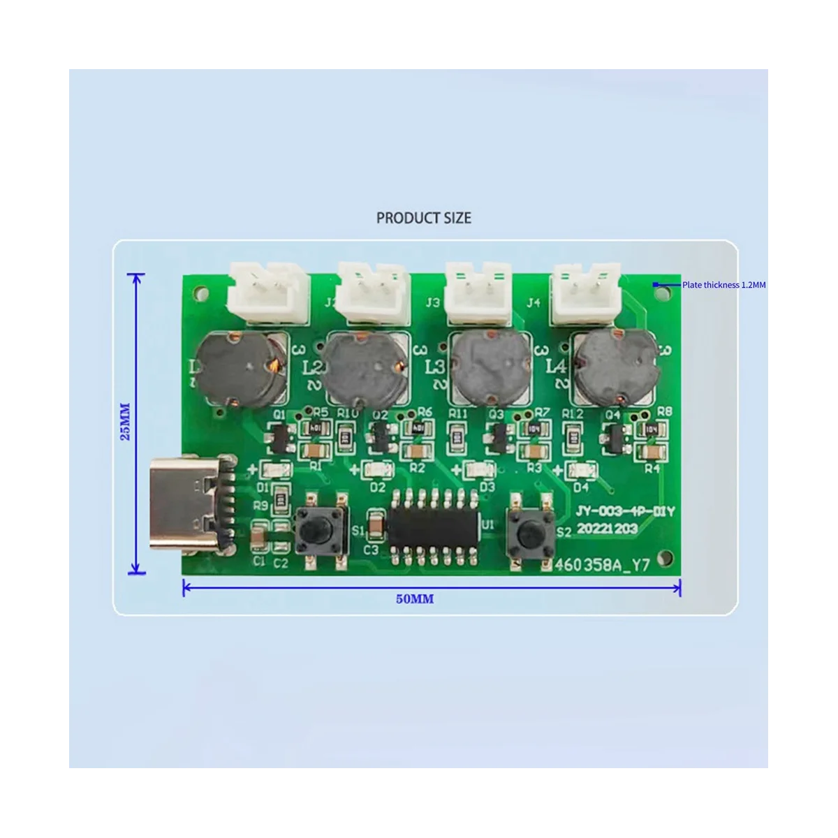 Four-Spray Humidifier Module Humidifier Control Board Atomizer Driver Board Four-Spray Humidifier Module,Set C
Four-Spray Humidifier Module Humidifier Control Board Atomizer Driver Board Four-Spray Humidifier Module,Set C