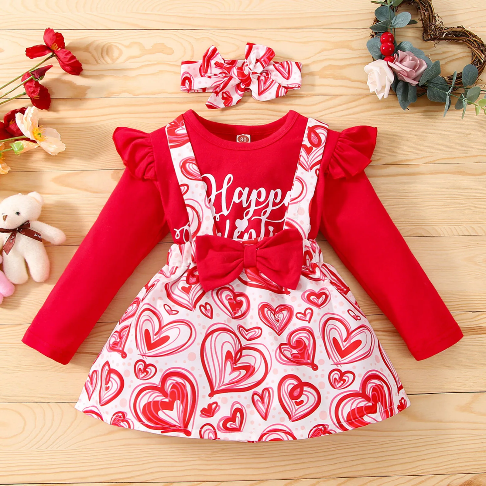 Infant Outfit Girl Skirts Baby Girls Suspenders Printed Valentine's T Tops Heart Letter Toddler Toddler Girl Hooded Outfit Set
Infant Outfit Girl Skirts Baby Girls Suspenders Printed Valentine's T Tops Heart Letter Toddler Toddler Girl Hooded Outfit Set