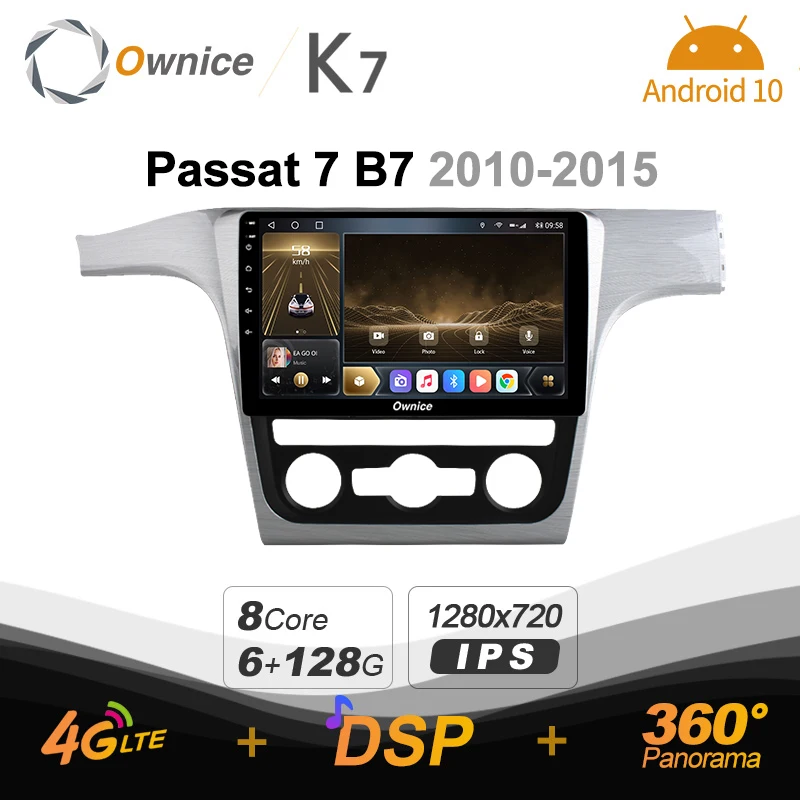 Автомагнитола K7 Ownice, 2 Din, Android 10,0, для Volkswagen passat 7 B7 2010-2015 с 8-ядерным микрофоном и камерой 6G 128G 360
Автомагнитола K7 Ownice, 2 Din, Android 10,0, для Volkswagen passat 7 B7 2010-2015 с 8-ядерным микрофоном и камерой 6G 128G 360