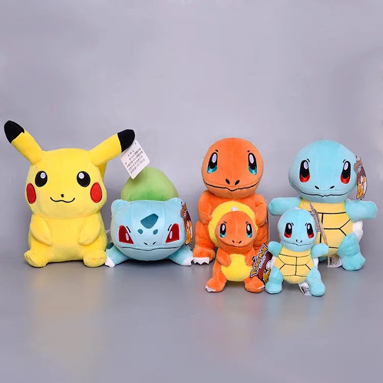 Pikachus Squirtle Bulbasaur Eevee Toys Charmander Snorlax Jigglypuff Gengar Lapras Doll Christmas Gifts For Kid
Pikachus Squirtle Bulbasaur Eevee Toys Charmander Snorlax Jigglypuff Gengar Lapras Doll Christmas Gifts For Kid