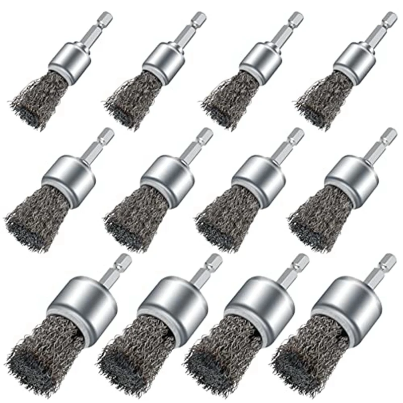 12PCS Wire Wheel Cup Brushes Metal Brush For Drill For Drill Paint Surface Rust Removal And Small Spaces
12PCS Wire Wheel Cup Brushes Metal Brush For Drill For Drill Paint Surface Rust Removal And Small Spaces