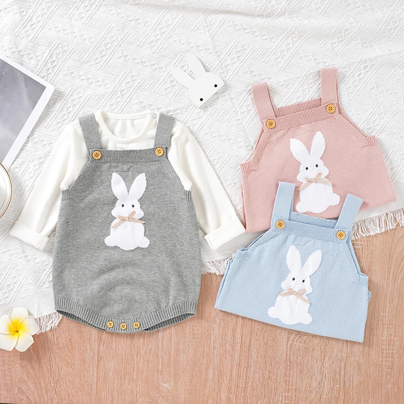 Baby Bodysuits Spring Rabbit Knitted Newborn Boy Girl Cotton Easter Onesie Infant Toddler Sleeveless Jumpsuits Children Outfits
Baby Bodysuits Spring Rabbit Knitted Newborn Boy Girl Cotton Easter Onesie Infant Toddler Sleeveless Jumpsuits Children Outfits