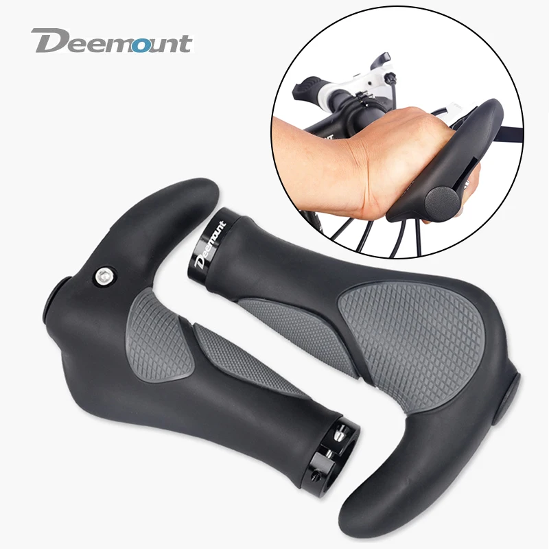 

Deemount Comfy Bicycle Grips TPR Rubber Integrated MTB Cycling Hand Rest Mountain Bike Handlebar Casing Sheath Shock Absorption