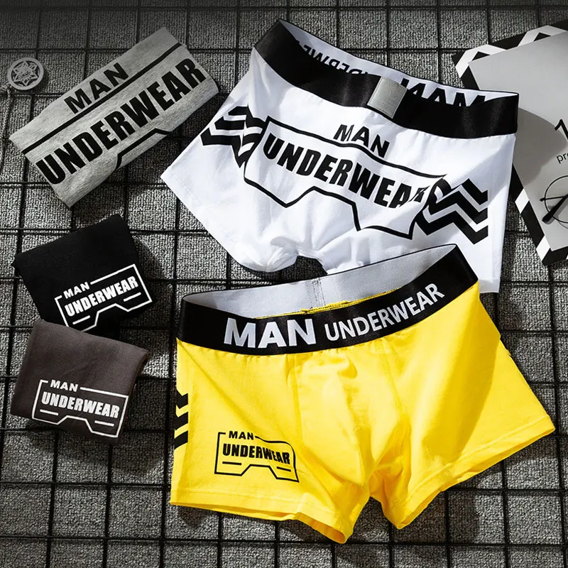 Men's boxers underwear cotton Underpants youth personality Fashion letters boxer trend shorts bóxeres Panties Underwear man
Men's boxers underwear cotton Underpants youth personality Fashion letters boxer trend shorts bóxeres Panties Underwear man