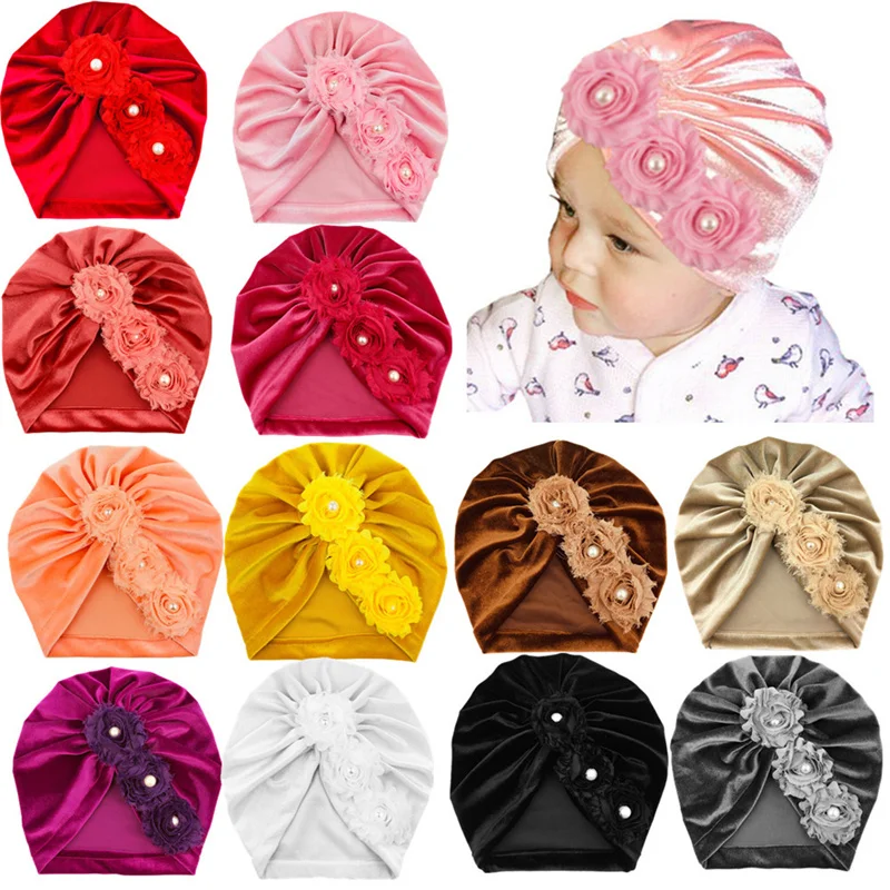 10pcs/Lot Autum Winter Soft Turban Caps Velvet Beanie Hat With Pearl Shabby Flower Baby Girl Elastic Headwraps Hair Accessories
10pcs/Lot Autum Winter Soft Turban Caps Velvet Beanie Hat With Pearl Shabby Flower Baby Girl Elastic Headwraps Hair Accessories