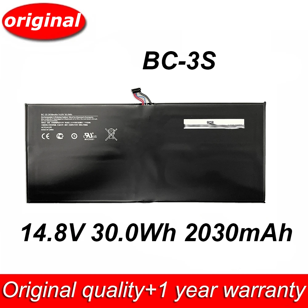 7XINbox BC-3S 14.8V 30.0Wh 2030mAh Original Laptop Battery For Nokia Lumia 2520 4ICP5/43/95
7XINbox BC-3S 14.8V 30.0Wh 2030mAh Original Laptop Battery For Nokia Lumia 2520 4ICP5/43/95