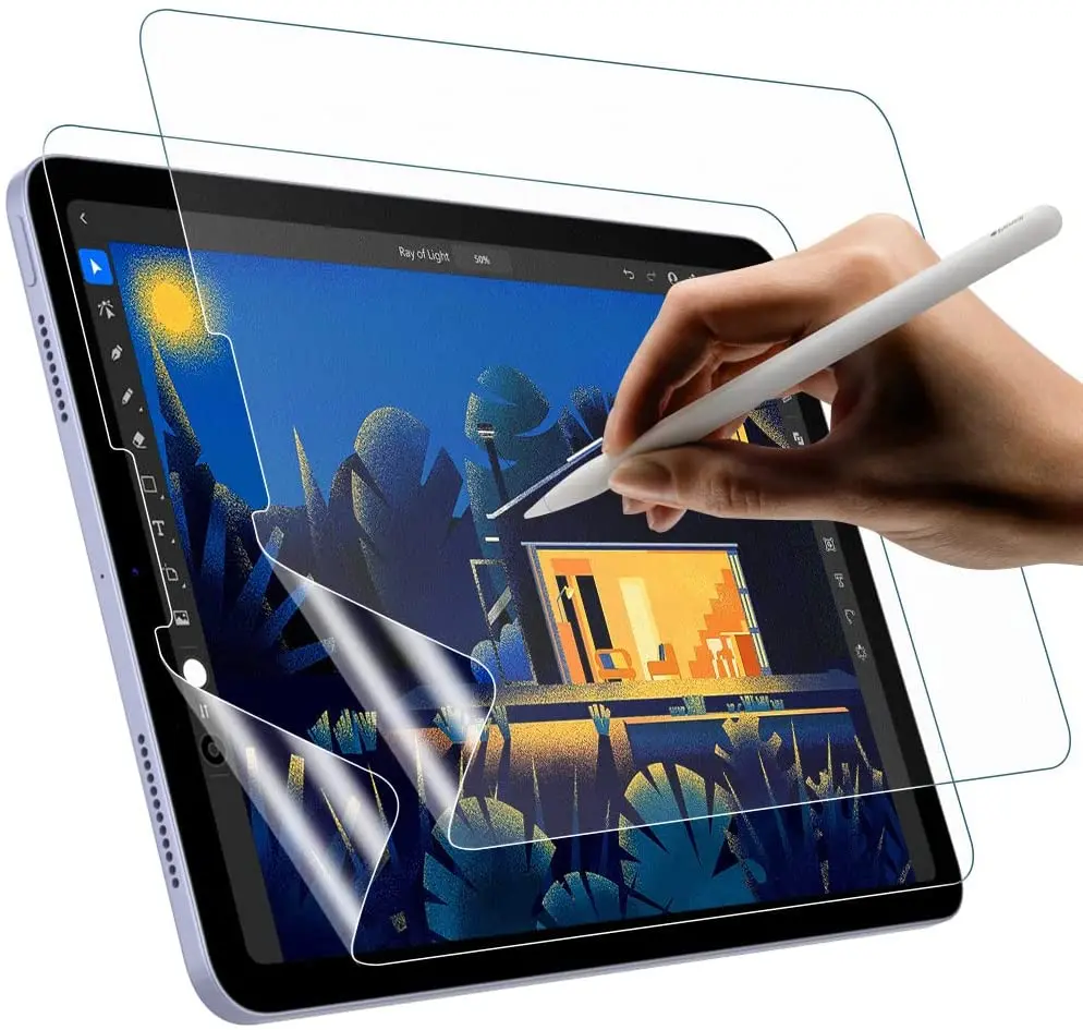 

2PCS For iPad Pro 11 12.9 2020/2018 M1 2021 12 9 Air 4 10.9 10.2 Draw/Write Like feel Screen Protector Film